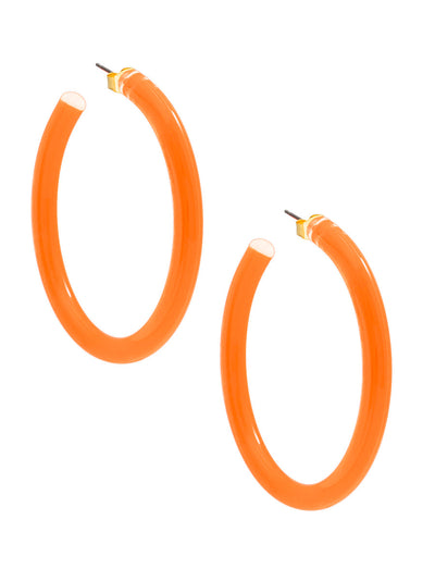 Large Lucite Open Hoop Earring