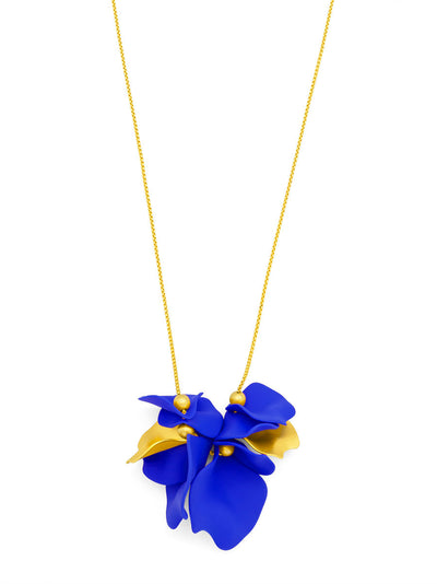 Flower Petal Long Necklace