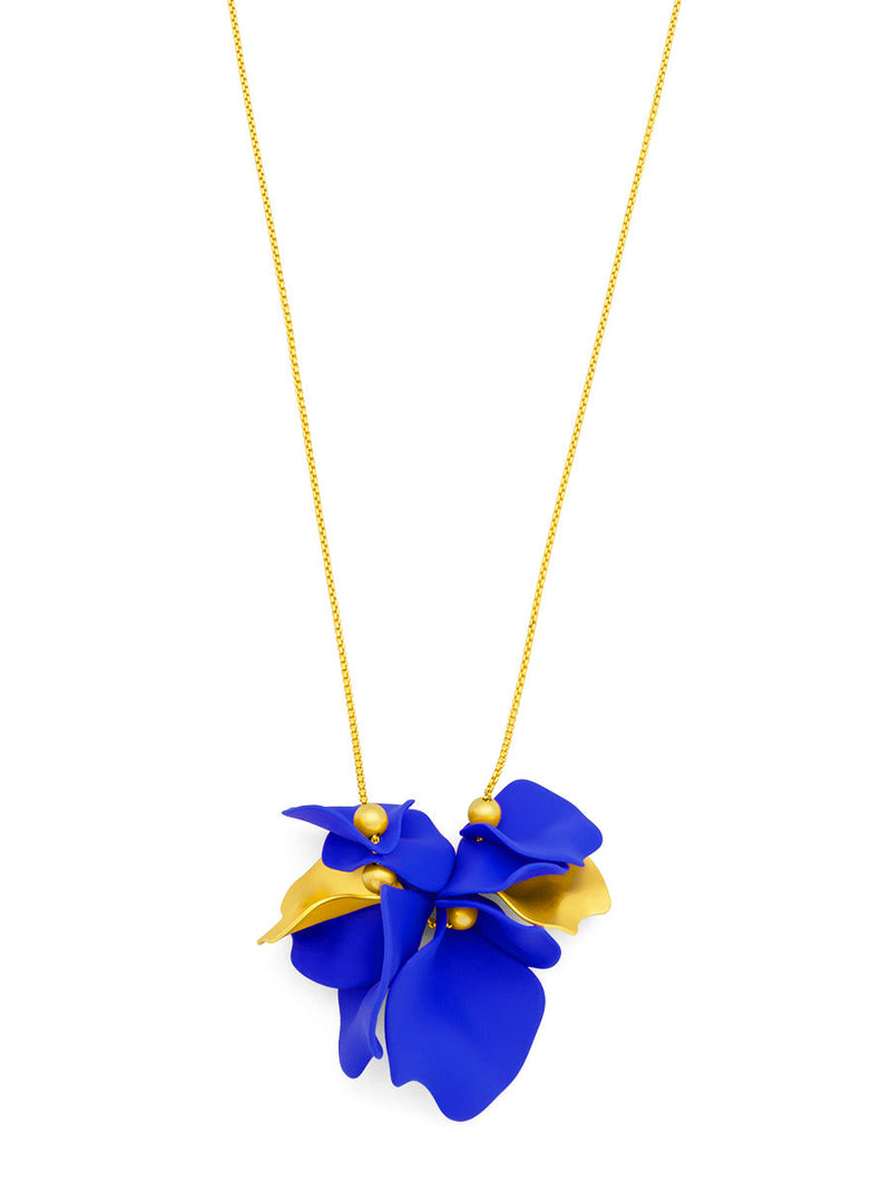 Flower Petal Long Necklace