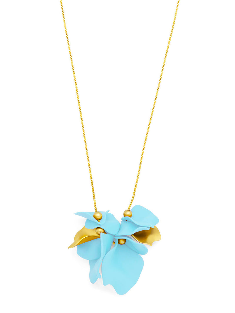 Flower Petal Long Necklace