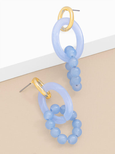 Resin Mixed Media Drop Earring