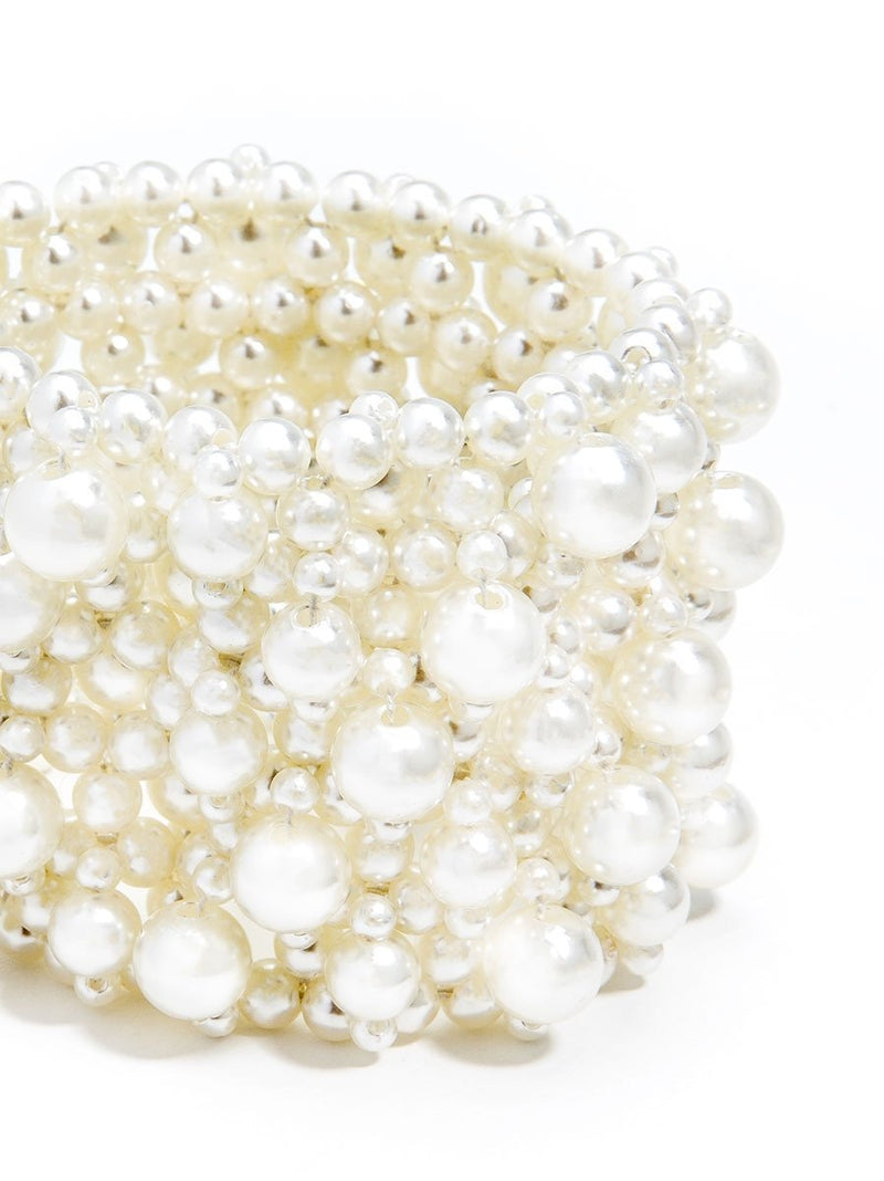 Pearl Cluster Cuff- pearl