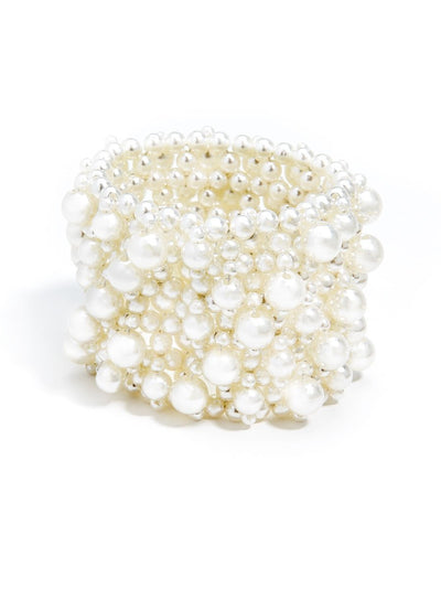 Pearl Cluster Cuff- pearl