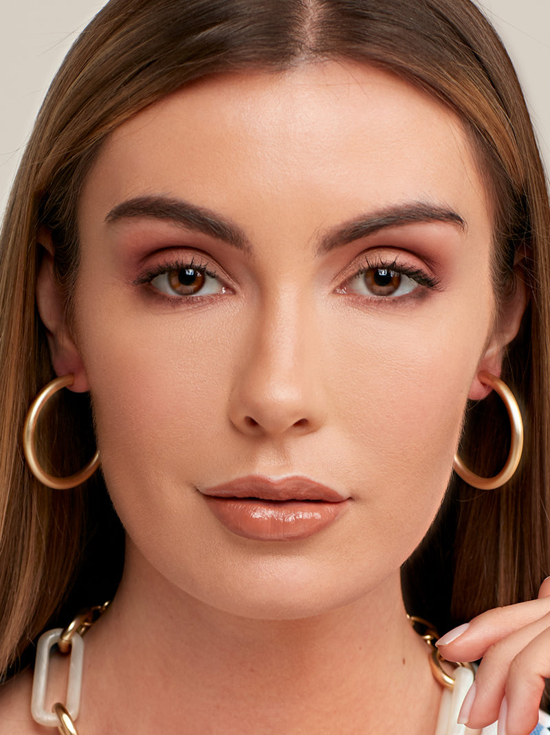 Matte Finish Small Hoop Earring