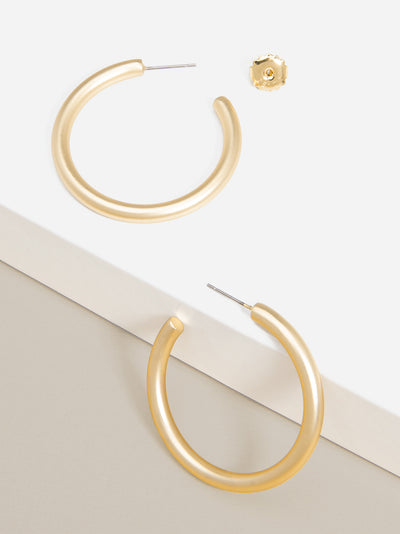 Matte Finish Small Hoop Earring