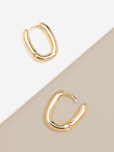 Small Chunky U-Shape Huggie Earring